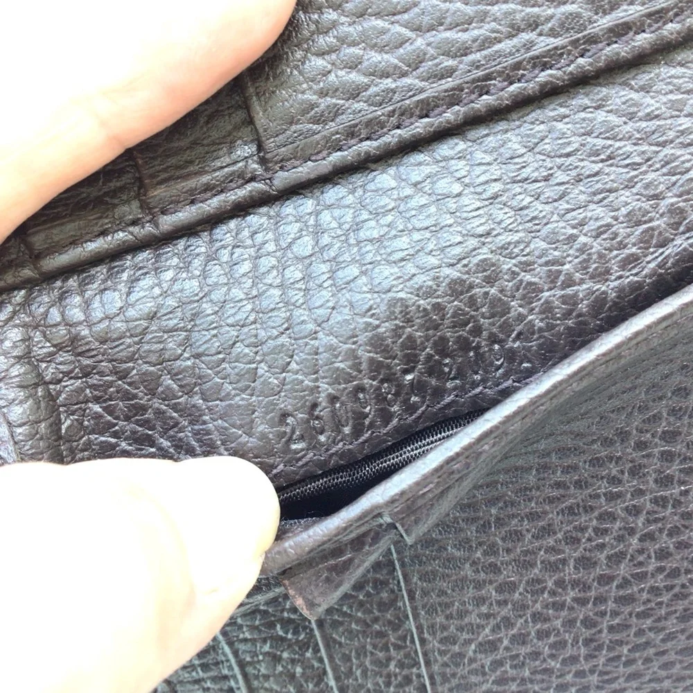 Gucci Guccisima Canvas and Leather Bi-fold Money Clip Wallet Excellent